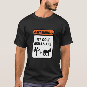 Camiseta Golf Habilidades Kick Donkey Clubs Ball Legal Dive