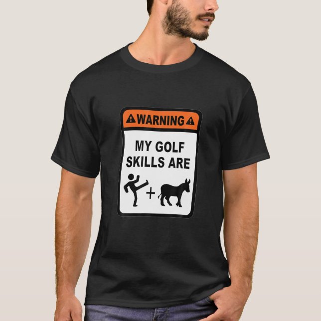 Camiseta Golf Habilidades Kick Donkey Clubs Ball Legal Dive (Frente)