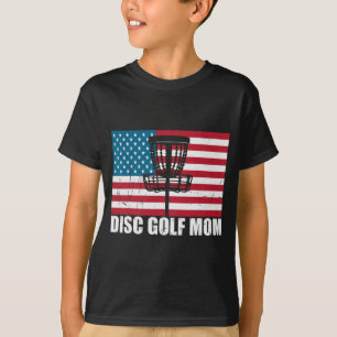 Camiseta Golf Mãe Americana Dia de as mães de Bandeiras Ame