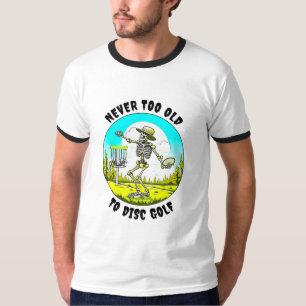 Camiseta Golf Nunca Muito Antigo para Disco Descamação do