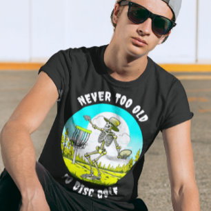 Camiseta Golf Nunca Muito Antigo para Disco Descamação do