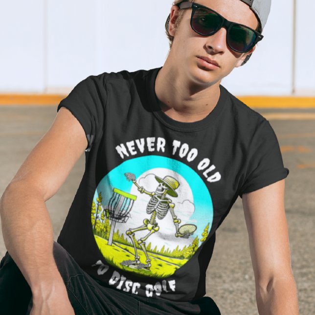 Camiseta Golf Nunca Muito Antigo para Disco | Descamação do (Criador carregado)