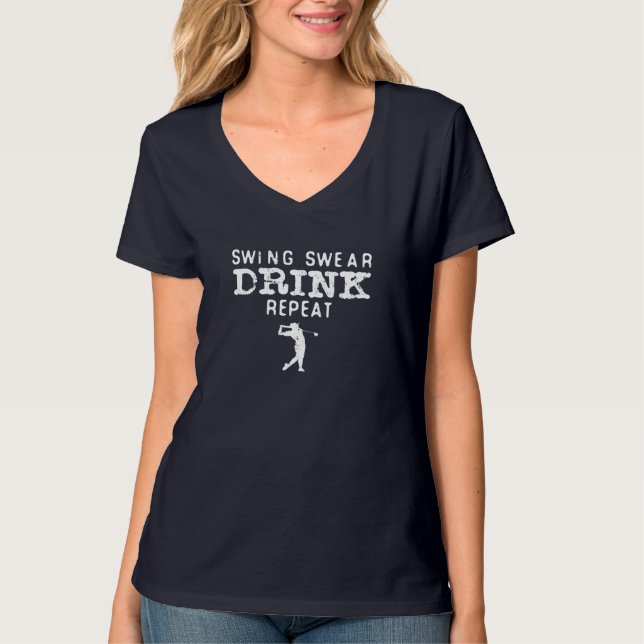 Camiseta Golf Outing League Funny Golfer (Frente)