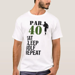 Camiseta Golf Par 40 para aniversário de 40 anos de golfe