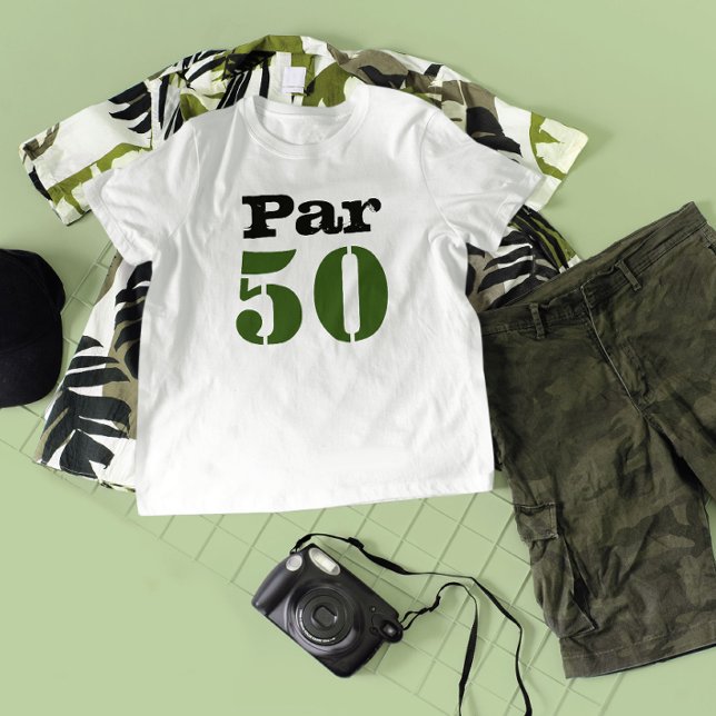 Camiseta Golf Par 50º aniversário com número (Criador carregado)
