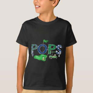 Camiseta Golf pops buraco de um golfe festa de 1º aniversár