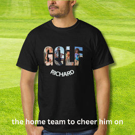 Camiseta Golf Quatro Fotografias do Fundo