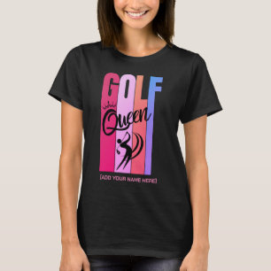 Camiseta GOLF QUEEN Mulher Golfista Nome Personali