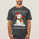 Camiseta Golf Snowman Christmas Pajama Ugly Tee Sport Ball<br><div class="desc">Golf Snowman Natal Pajama Ugly Tee Sport Ball Camisa Excelente para si próprio,  família,  avô,  avó,  avô,  mãe,  pai,  irmã,  irmão,  tio,  tia,  homens,  mulheres ou qualquer outra pessoa</div>