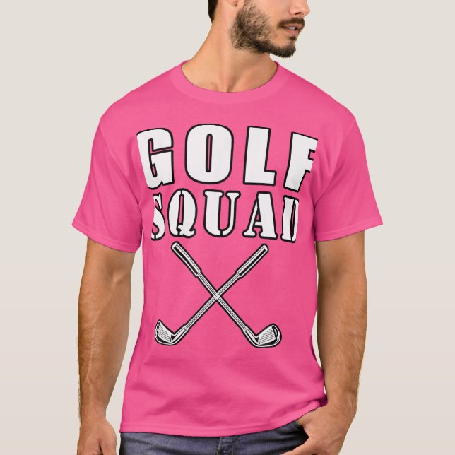 Camiseta Golf Squad Golf Player Golf Clusters Engraçado (Frente)