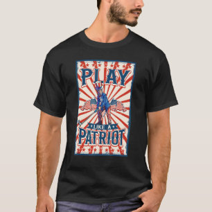 Camiseta Golf Tio Sam 4 De Julho Meninos Crianças Eua Ameri