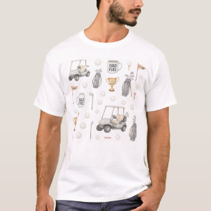 Camiseta Golf Trophy Best Pai para Dia de os pais ou Aniver