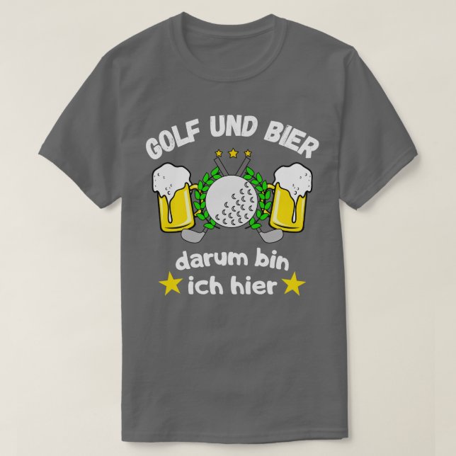 Camiseta Golf Und Bier Lustiges Golfspieler Spa (Frente do Design)