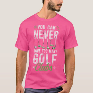 Camiseta Golf Vintage Clusters Você Nunca Pode Ter Muito Go