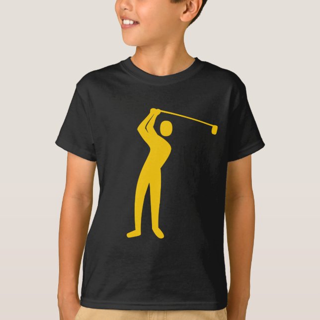 Camiseta Golfe - âmbar (Frente)