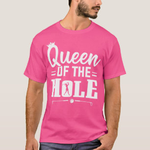 Camiseta Golfe Bola Golfe Clubs Rainha do Buraco Mulheres G