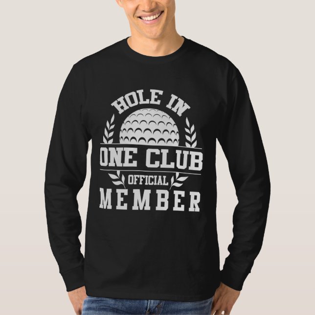 Camiseta Golfe Buraco em Um Buraco num Clube Golfe Esporte  (Frente)