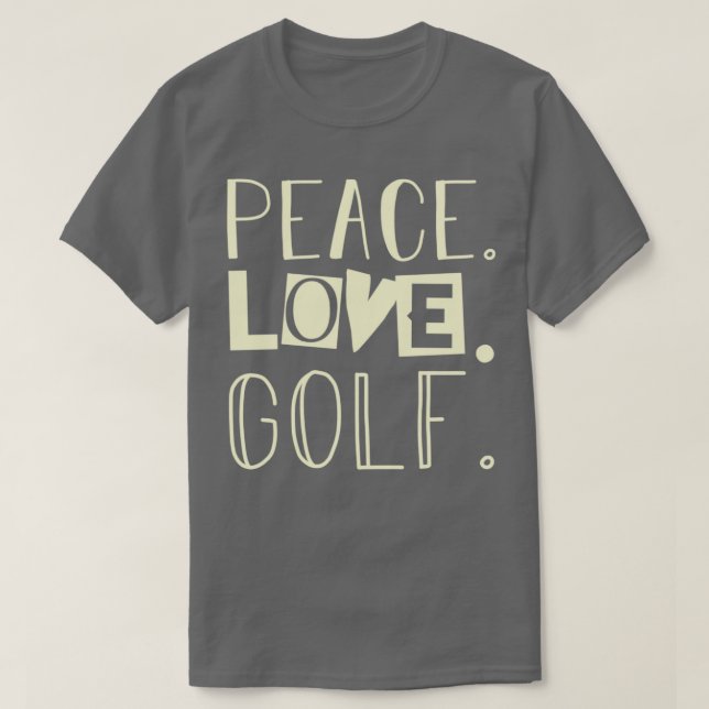Camiseta Golfe de amor pela paz 1 (Frente do Design)