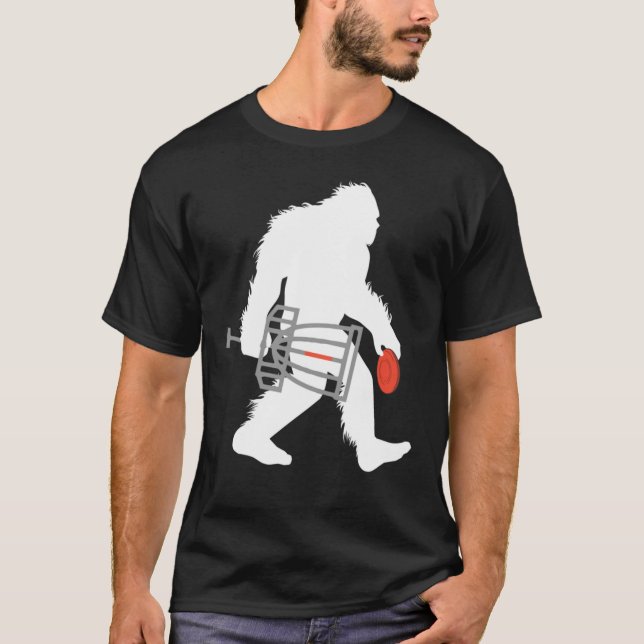 Camiseta Golfe de Disco Criptid Sasquatch de Golf em Disco  (Frente)
