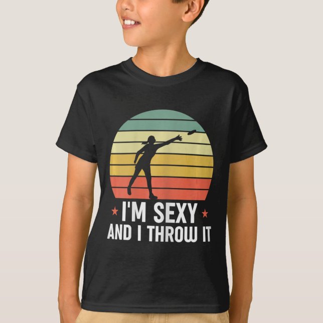 Camiseta Golfe de Disco Divertido Jogador de Golfe de Disco (Frente)