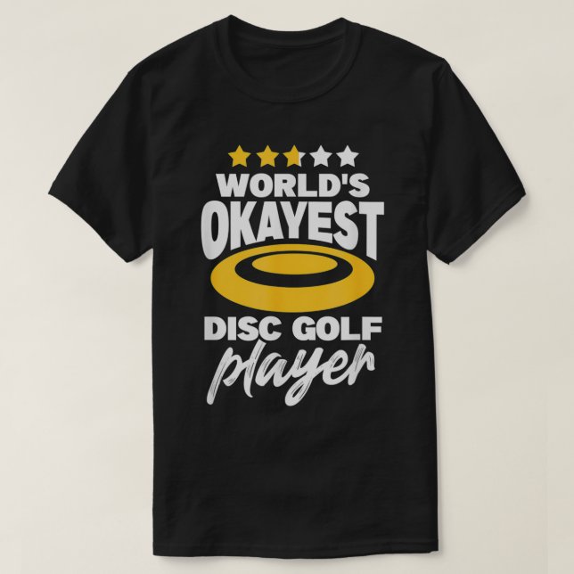 Camiseta Golfe de Disco do Jogador de Golfe do Disco (Frente do Design)