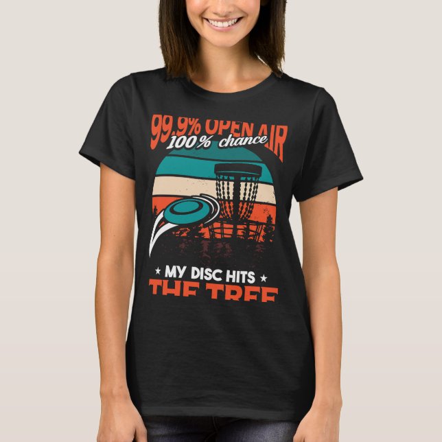 Camiseta Golfe de Disco do Jogador Frisbee (Frente)