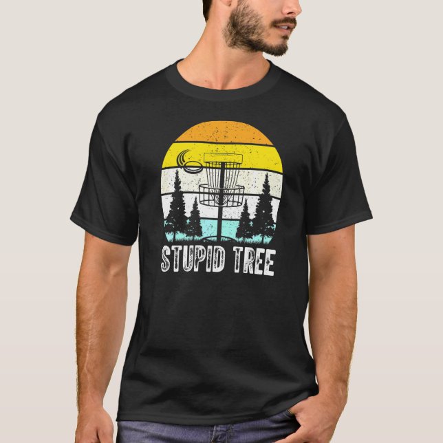 Camiseta Golfe de Disco em Árvore Estúpida (Frente)