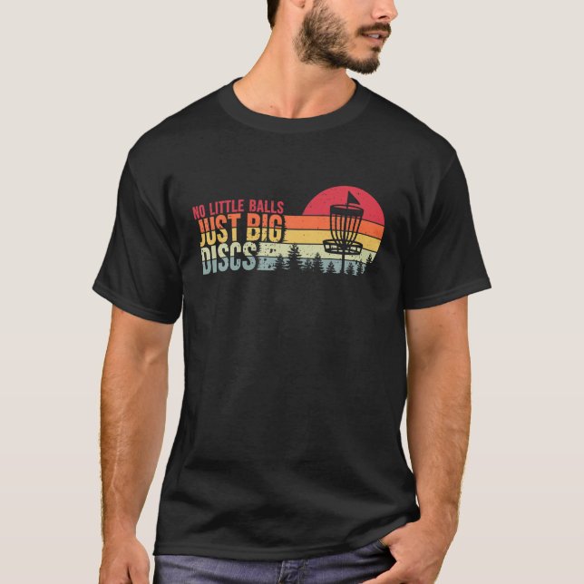 Camiseta Golfe De Disco Engraçado, Retro Sunset Sem Pequena (Frente)