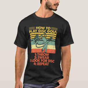 Camiseta Golfe De Disco Para Homens Engraçados Em Disco Mul