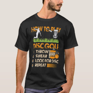 Camiseta Golfe De Golfe De Disco Como Tocar Soma De Golfe D