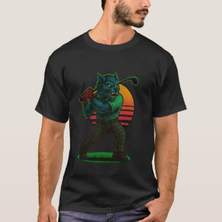 Camiseta Golfe de Lobisomem de Halloween