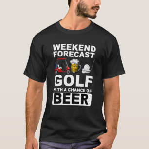 Camiseta Golfe De Previsão De Fim De Semana Com Possibilida