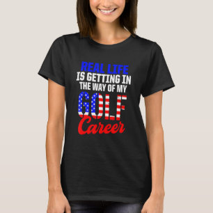 Camiseta Golfe do Jogador de Golfe