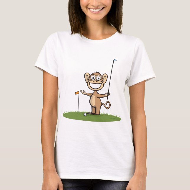 Camiseta Golfe do macaco (Frente)