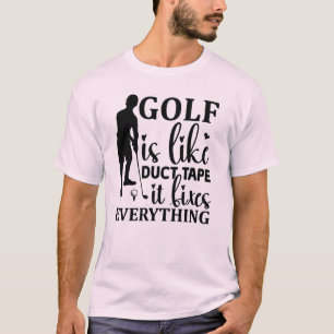 Camiseta Golfe É Como Fita De Duto — Ele Corrige Tudo