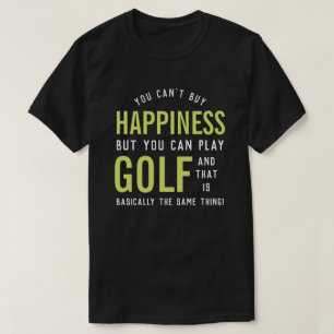 Camiseta Golfe é Felicidade Dons de Golfe Engraçado
