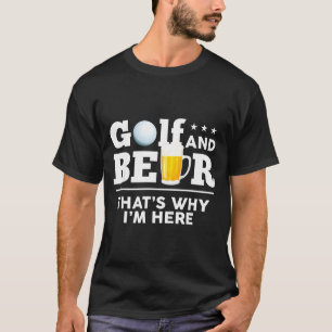 Camiseta Golfe e Piada de Cerveja Pai Divertido Dia dos Pai