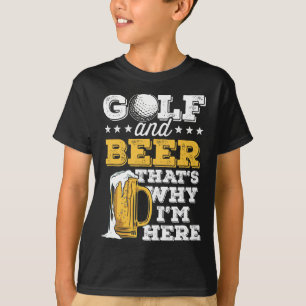 Camiseta Golfe e Piada de Cerveja Pai Divertido Dia dos Pai