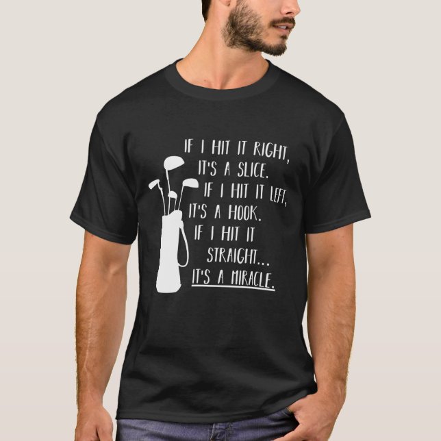 Camiseta Golfe Engraçado Dita Golfe Engraçado (Frente)