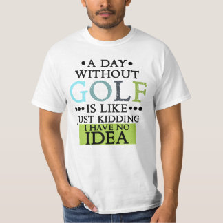 Camiseta golfe engraçado diz citação de golfe