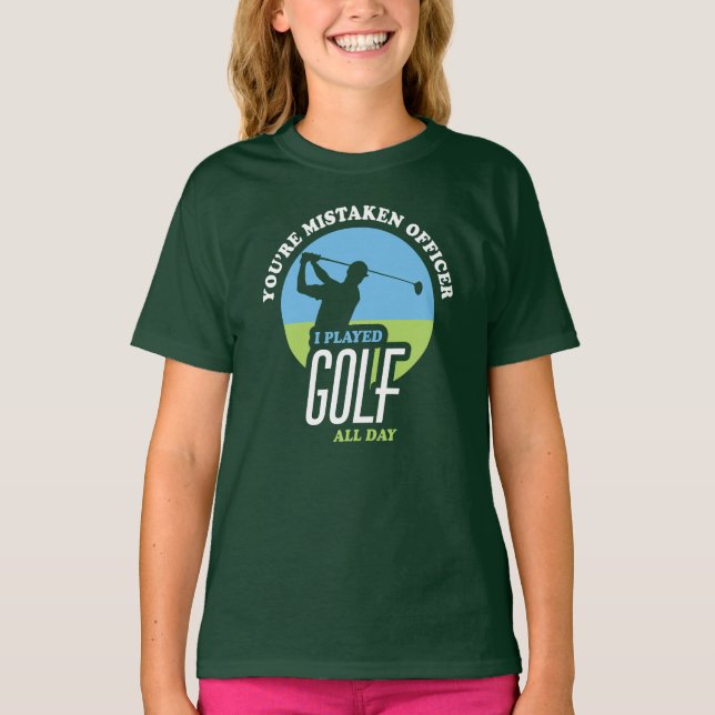Camiseta Golfe Engraçado Dizendo Golfistas (Frente)