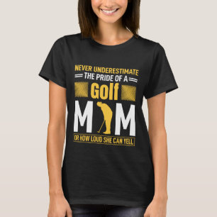 Camiseta golfe engraçado Mãe esportes arte