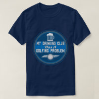 Golfe engraçado - meu clube do bebendo tem Golfing