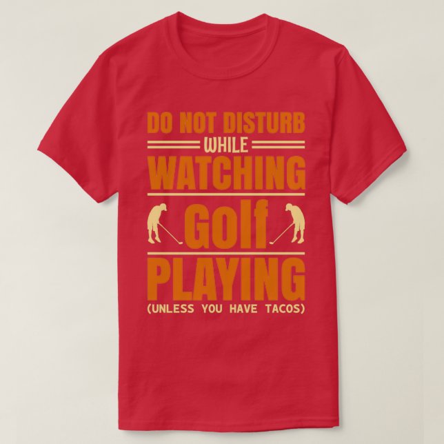 Camiseta Golfe Engraçado Presente 1 (Frente do Design)