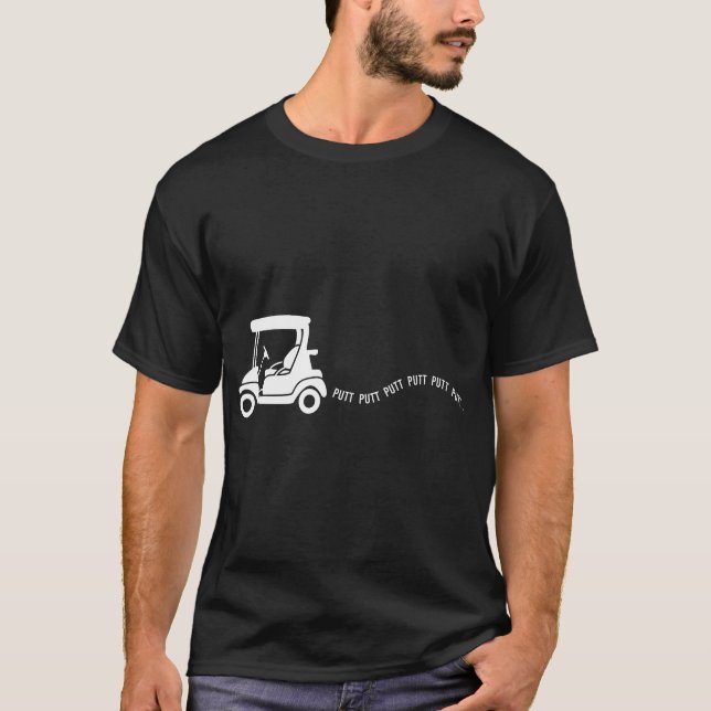 Camiseta Golfe Engraçado Presente Piada de Carrinho de Golf (Frente)