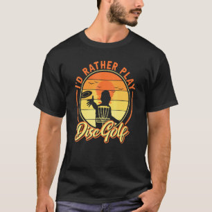 Camiseta Golfe Frisbee Dizendo Que Preferencialmentes Jogam