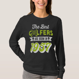 Camiseta Golfe Golfe de 65 anos Golfe 1957 65 aniversário