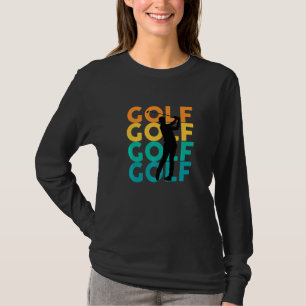 Camiseta Golfe Golfista Retro Antigo