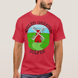 Camiseta Golfe Louco do Mundo Sarcasmo Engraçado 1