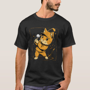 Camiseta Golfe Masculino, Feminino e Infantil Cat Golfer